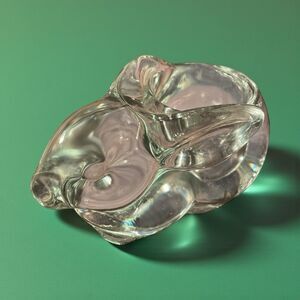 Indiana Glass Bunny Rabbit Votive Candle Holder VTG 5x2.5x2.5 Inch